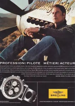 John Travolta portant une Breitling