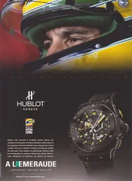 Ayrton Senna portant une Hublot