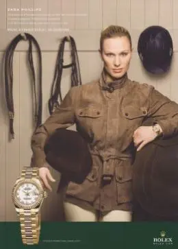 Zara Philips portant une Rolex